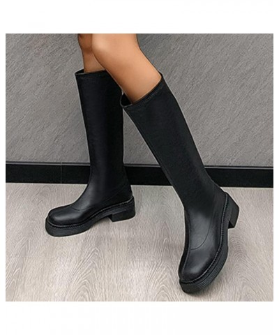 Cowgirl Boots for Women, Embroidered Pointed Toe Chunky Heel Western Boots Women'S Winter Boots With Zipper Black $25.89 Boots