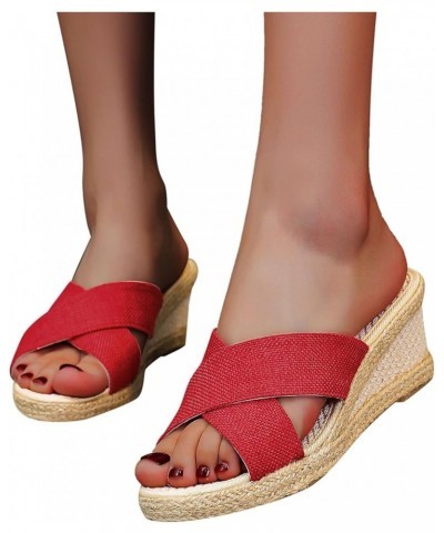 Women's Breathable Open Toe Slide Sandals Outdoor Breathable Fashion Slippers Leisure Slip-on Casual Wedges Women's Slipper (...