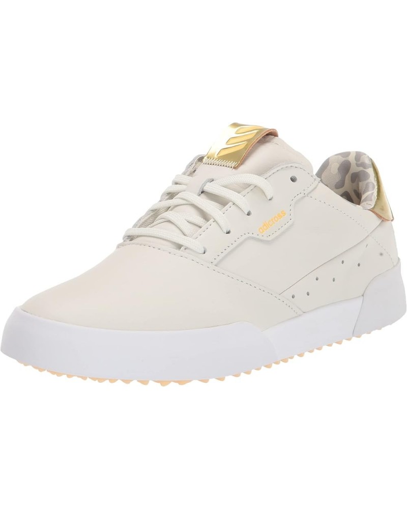 Women's Adicross Retro Spikeless Golf Shoes White Tint/Pulse Amber/Ecru Tint $38.68 Athletic Shoes