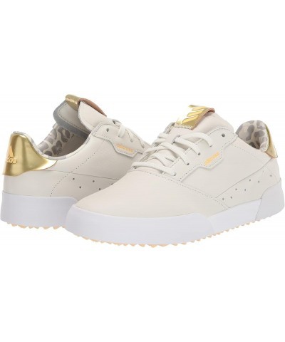 Women's Adicross Retro Spikeless Golf Shoes White Tint/Pulse Amber/Ecru Tint $38.68 Athletic Shoes