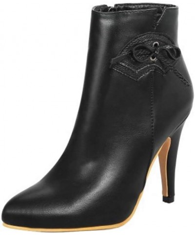 Women Ankle Boots Black $23.97 Boots