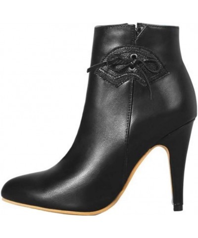 Women Ankle Boots Black $23.97 Boots