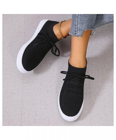 Low Top Casual Walking Shoes Tennis Breathable Sneaker Running Shoes Womens Athletic Shoes Comfortable Walking Shoes Z-09 Bla...