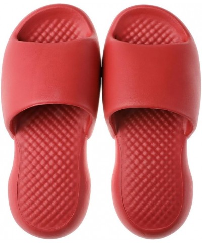 Adults Couple Slides Shower Fashion Solid Thick: Soft Sole Simple Color Women Slippers Flexible Bathroom Nonskid $12.41 Slippers