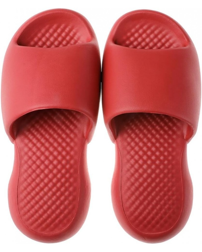 Adults Couple Slides Shower Fashion Solid Thick: Soft Sole Simple Color Women Slippers Flexible Bathroom Nonskid $12.41 Slippers