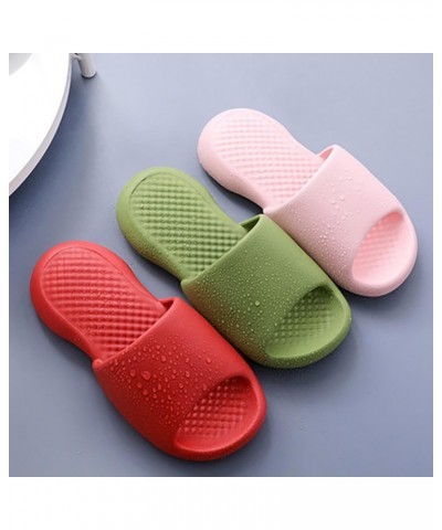 Adults Couple Slides Shower Fashion Solid Thick: Soft Sole Simple Color Women Slippers Flexible Bathroom Nonskid $12.41 Slippers