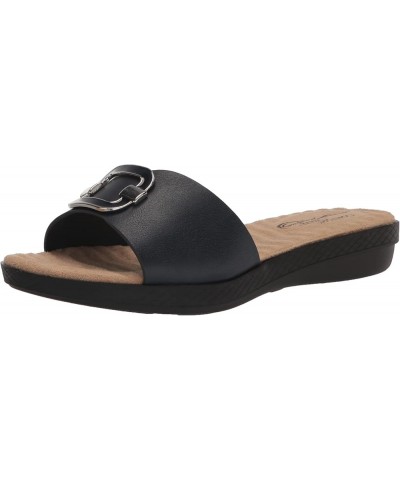 Women's Sunshine Slide Sandal Navy $12.59 Sandals