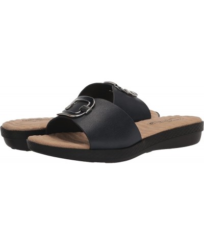 Women's Sunshine Slide Sandal Navy $12.59 Sandals