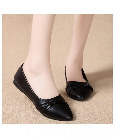 Womens Slip On Shoes, Flats Shoes Women Pointed Toe, Ballet Flats Wide Width Pointy Toe Flats Dress Shoes Black Flats Shoes W...