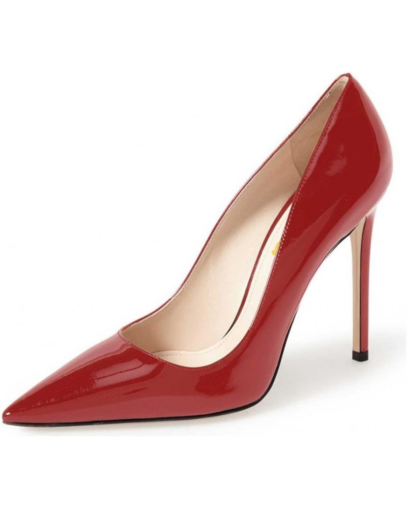 Women Classic Pointed Toe High Heels Shoes Formal Stilettos Pumps for Business Size 4-15 US Red $43.69 Pumps