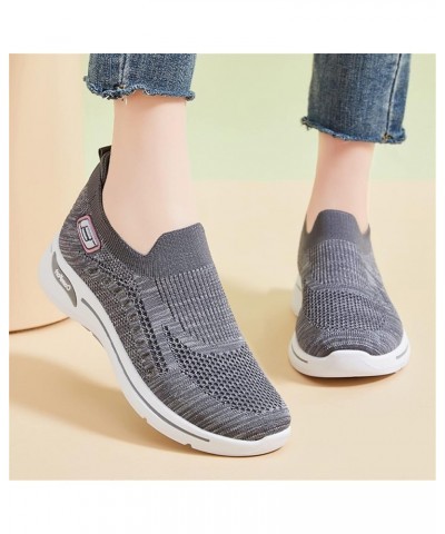 Slip On Sneakers Women Womens Running Shoes Lightweight Women Sneakers Walking Tennis Shoes for Women Z3-gray $12.96 Athletic...