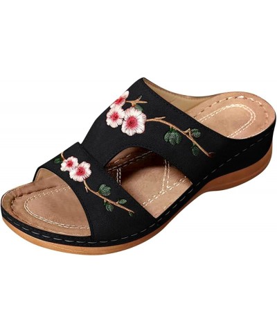 Flip Flops For Women Size 12 Womens Sandals Shoes For Women Sandals Chancletas De Mujer Flip Flops Women Beige Sandals Black-...