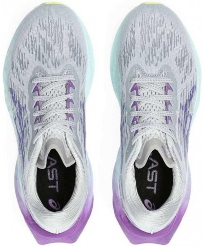 Women's Sneakers Walking with Zipper Piedmont Grey Blue Violet $33.28 Athletic Shoes