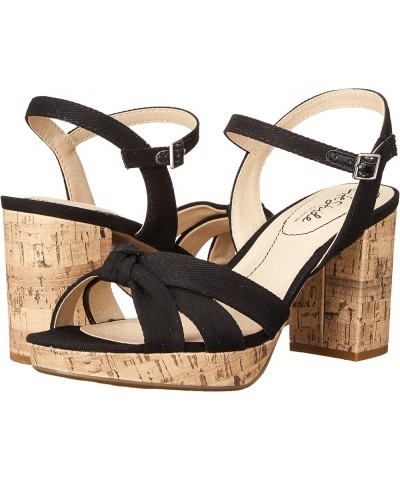 Women's, Lucky Sandal Black Canvas $17.92 Sandals