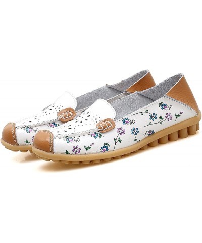 Fashion Womens Breathable Lace Up Shoes Flats Casual Shoes Slip ons Gift for Women White $13.09 Flats