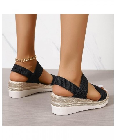 Party Dress Shoes Sexy Foam Insole Women's Athletic Outdoor Sandals Casual Kitten Heel Black $13.91 Outdoor Shoes