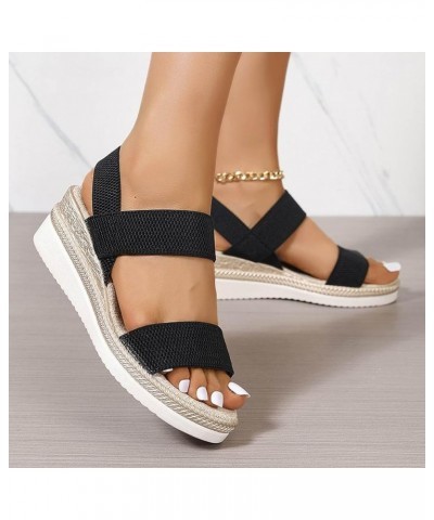 Party Dress Shoes Sexy Foam Insole Women's Athletic Outdoor Sandals Casual Kitten Heel Black $13.91 Outdoor Shoes