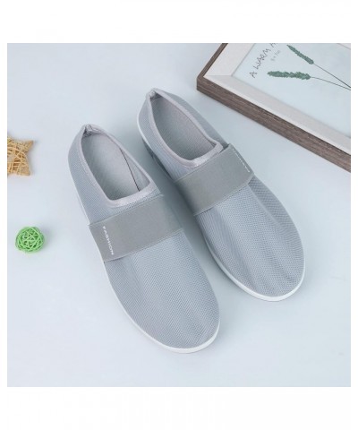 Ladies Shoes Platform Kick Shoes Shoes Net Casual Mesh Wedges for Women Slipper Women's Women Sandals Home (Grey, 9) Grey 7.5...