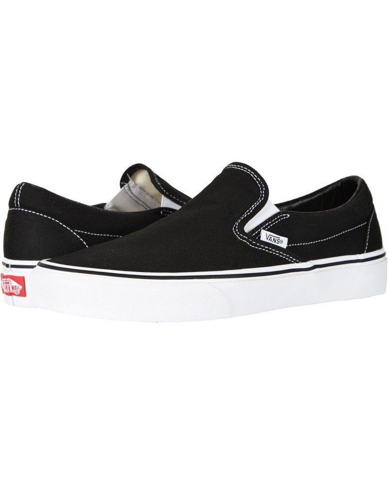 Slip On, Black/White, 9.5 Women/8 Men $26.65 Fashion Sneakers