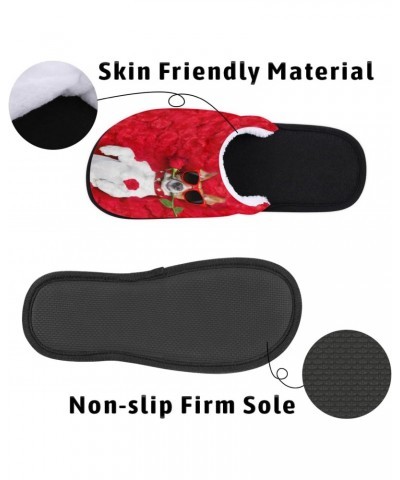 Dog Sunglasses Slippers Home for Women Men Flower Petals Warm Soft Anti Skid House Shoes Washable Reusable for Bedroom Kitche...