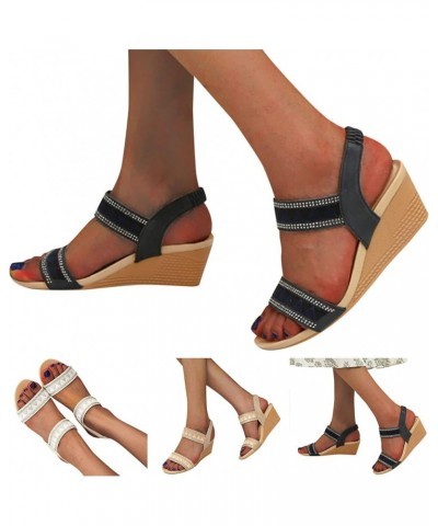 Women Ankle Strap Slip on Platform Sandals Women Sandals Roman Style Comfortable Large Wedge Heel Thick Sole Open Toe Sandals...