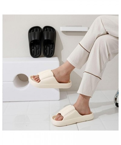 Bathroom Shower Shoes Non-Slip Quick Drying Beach Pool Shower Slides Sandals with Drain Holes,Shower Shoes Slide Cloud for Wo...