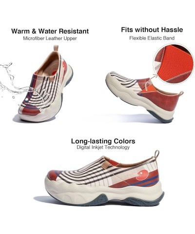 Women's Art Travel Walking Shoes Slip On Casual Lightweight Wide Toe Chunky Fashion Sneaker Toledo Series Toledo Ⅴ-collage Tr...