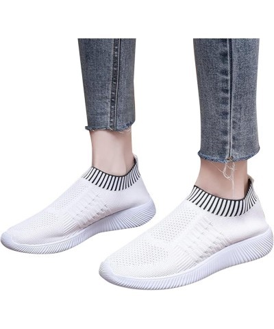 Wide Width Sneakers for Women, Running Shoes Women Walking Athletic Tennis Non Slip Fashion Sneakers Gift White $12.74 Athlet...