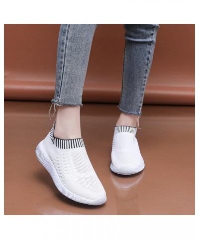 Wide Width Sneakers for Women, Running Shoes Women Walking Athletic Tennis Non Slip Fashion Sneakers Gift White $12.74 Athlet...