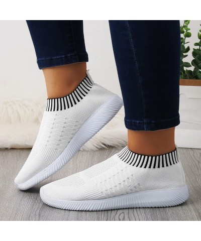 Wide Width Sneakers for Women, Running Shoes Women Walking Athletic Tennis Non Slip Fashion Sneakers Gift White $12.74 Athlet...