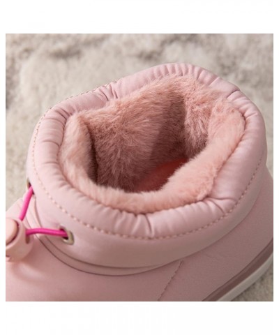 Winter Warm Water Velvet Short Expansion Belt Snow Boots Women Flat Women's Boots Snow Boots Womens Size 6 Pink $13.14 Boots