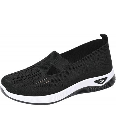 Women's Sneakers Woven Shoes Comfort Slippers Women Breathable Casual Shoes Round Head Casual Men Casual Shoes Black $15.94 F...