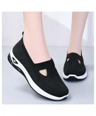 Women's Sneakers Woven Shoes Comfort Slippers Women Breathable Casual Shoes Round Head Casual Men Casual Shoes Black $15.94 F...