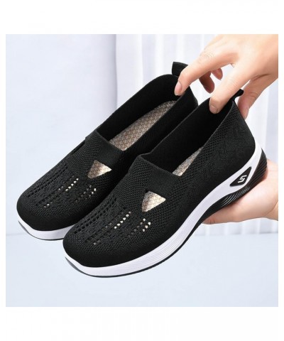 Women's Sneakers Woven Shoes Comfort Slippers Women Breathable Casual Shoes Round Head Casual Men Casual Shoes Black $15.94 F...