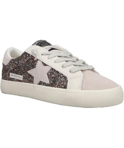 Flair 13 Womens Oxford 8 BM US GlitterMulti Silver $63.68 Fashion Sneakers