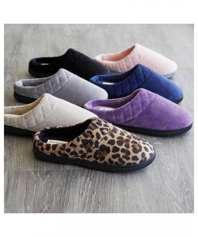 womens Indoor/Outdoor Memory Foam Darcy Microfiber Velour Clog, Wide Widths Desert $13.74 Slippers