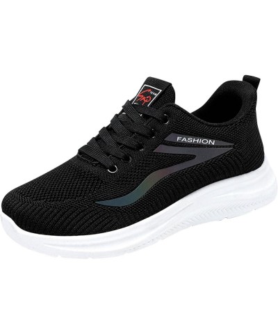 Women Sneakers Trainers Mesh Casual Zapatos Para Correr De Mujer Womens White Sneakers Z 02-black $16.31 Athletic Shoes