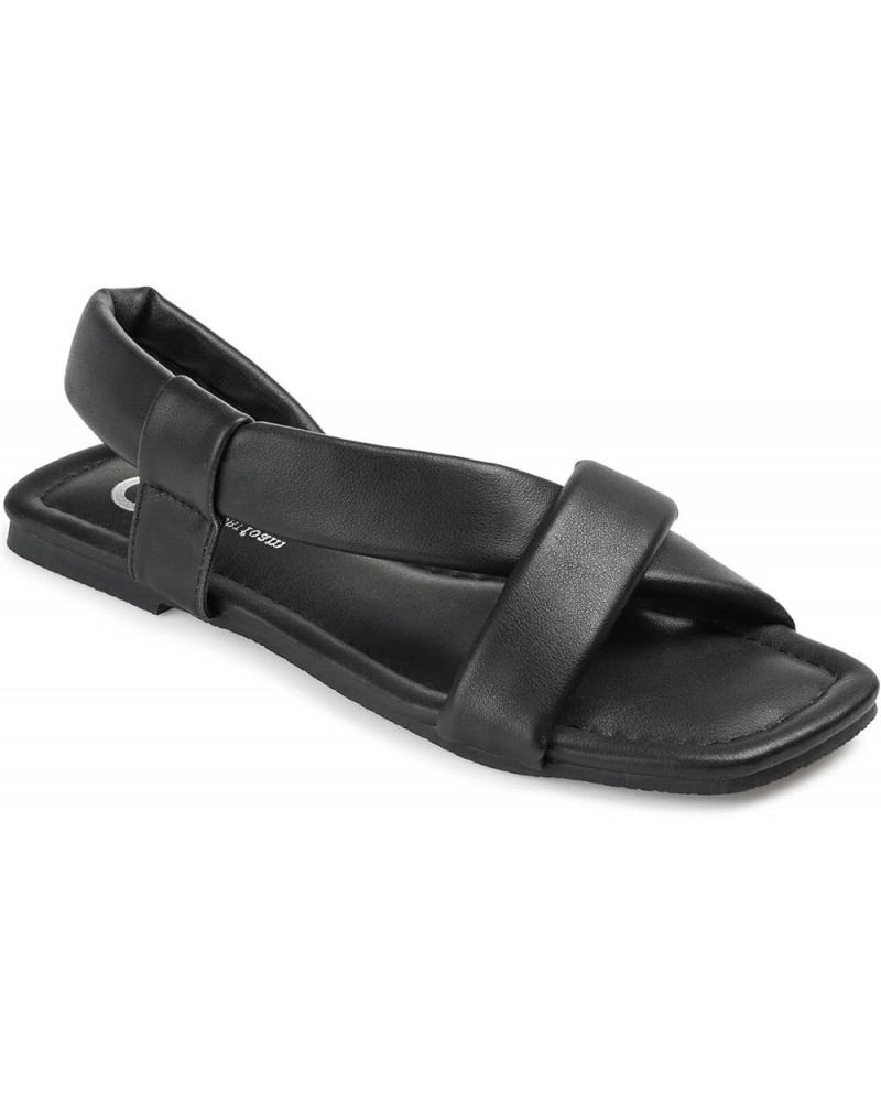 Womens Jaymie Tru Comfort Foam Multi Strap Low Block Heel Sandals Black $18.77 Sandals