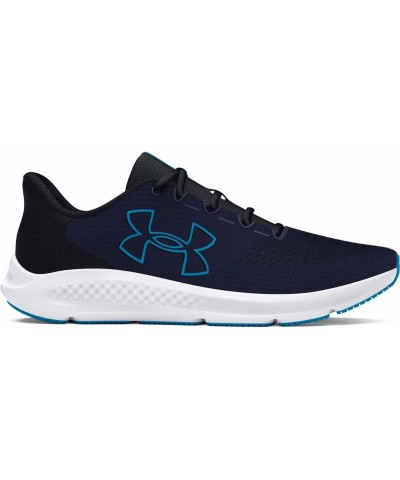 women's Charged Pursuit 3 Big Logo Running Shoe (402) Midnight Navy/Black/Capri $25.19 Athletic Shoes