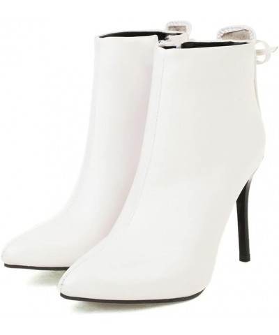 Stiletto Heels Ankle Boots for Women 14 White $36.26 Boots