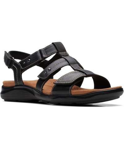 Women's, Kitly Step Sandal Black/Black Leather $27.64 Sandals