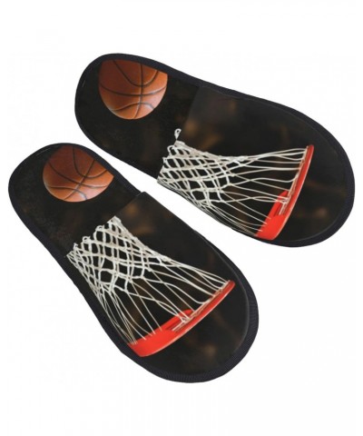 Unisex Cozy Indoor Furry Slipper-Basketball Board Plush House Slippers Warm Bedroom Shoes $13.57 Slippers