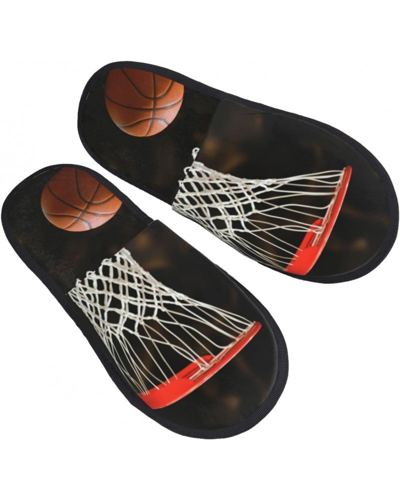 Unisex Cozy Indoor Furry Slipper-Basketball Board Plush House Slippers Warm Bedroom Shoes $13.57 Slippers