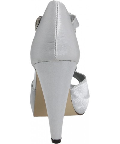 Women's MADDNESS Silver Satin $19.15 Pumps