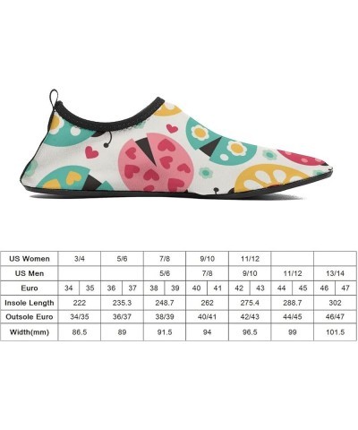 Ladybug Background Water Shoes Barefoot Aqua Pool Socks for Beach Swim Walking 5/6women $16.73 Outdoor Shoes