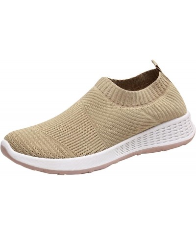 Shoelaces for Sneakers Christmas, Slip On Breathe Mesh Walking Shoes Women Sneakers Wedge Platform Loafers 1-khaki $14.42 Ath...