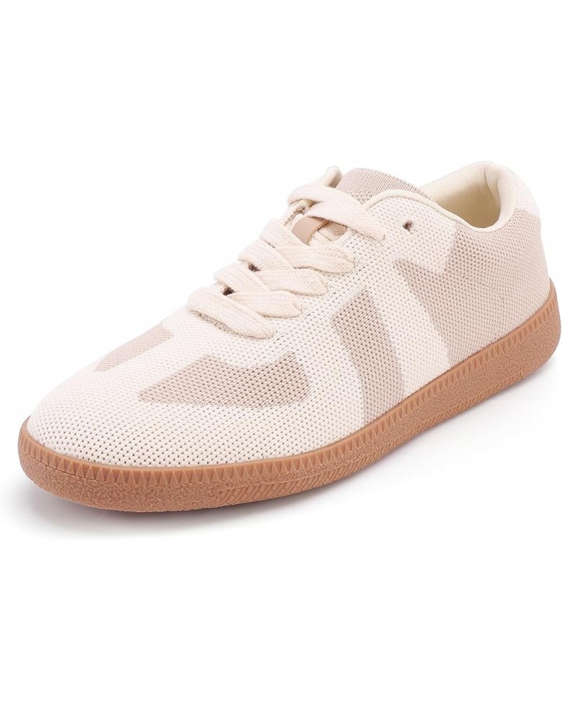 Women's Casual Walking Shoes - Fashion Comfortable Sneakers Shoes for Women Apricot $10.66 Fashion Sneakers