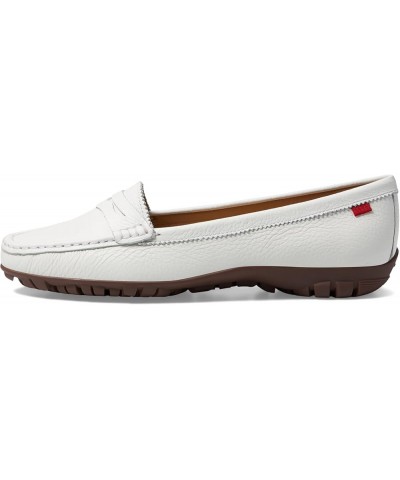 Women's Leather Made in Brazil Lightweight Union Golf Performance Shoe White Grainy $32.53 Athletic Shoes