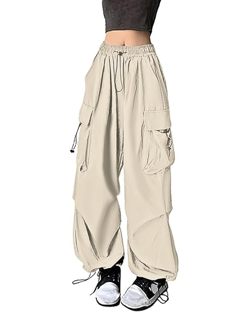 Corduroy Women Pants Streetwear Hip Hop Joggers Sweatpants Drawstring Casual Loose Solid Color Womens Cotton Beige-pants Hang...