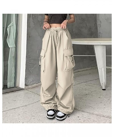 Corduroy Women Pants Streetwear Hip Hop Joggers Sweatpants Drawstring Casual Loose Solid Color Womens Cotton Beige-pants Hang...